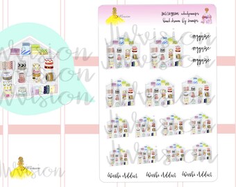 Washi storage sticker sheet