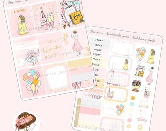 Celebration 2 pages sticker kit