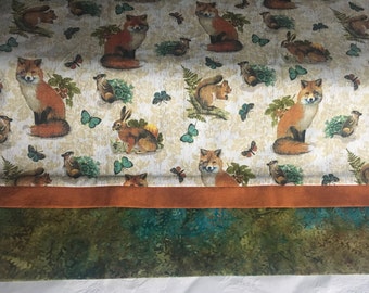 Fox and bunny pillowcase