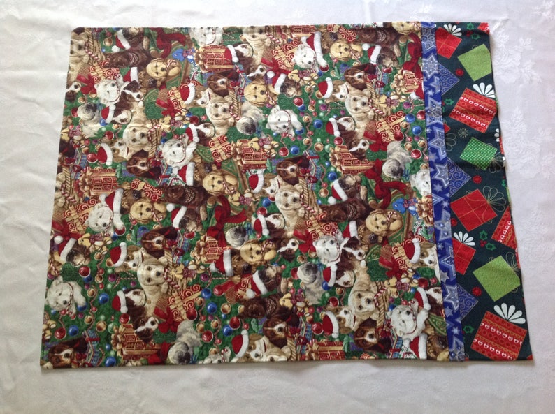 Christmas puppies pillowcase