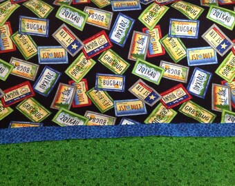 License plate pillowcase