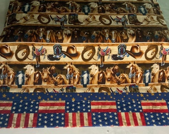 Cowboy Pillowcase: Western Horse Print