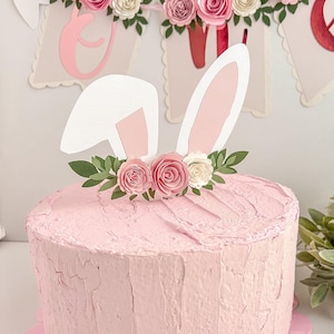 Bunny cake topper, Some Bunny Is One topper, Bunny theme, 1st birthday spring, 1st birthday Bunny theme, Some bunny is one