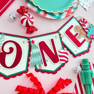 Oh What Fun is It to be One Banner, Christmas first birthday, Christmas high chair banner, Oh What Fun It is To Be One, Christmas Birthday