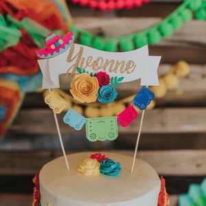 Fiesta cake topper, cinco de mayo decor, fiesta party, fiesta bridal shower, bride to be cake topper, bridal shower decor