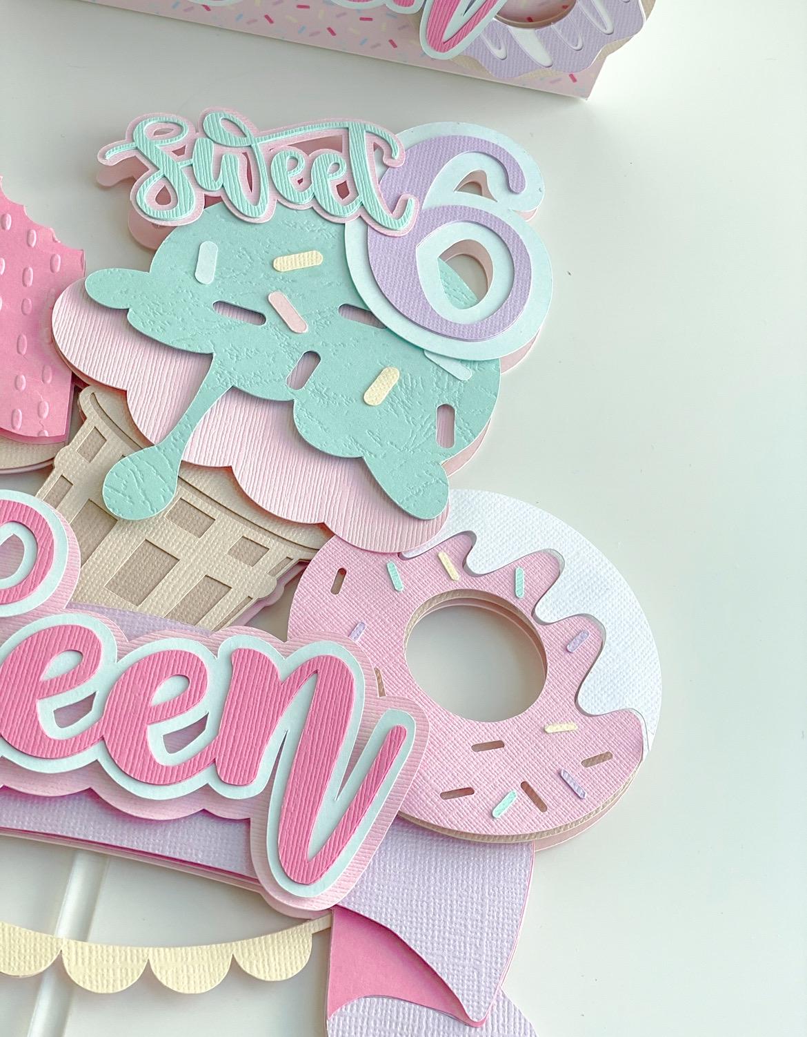 Ice cream cake topper