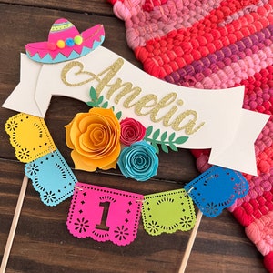 Fiesta cake topper, cinco de mayo decor, fiesta party, coco cake topper image 2