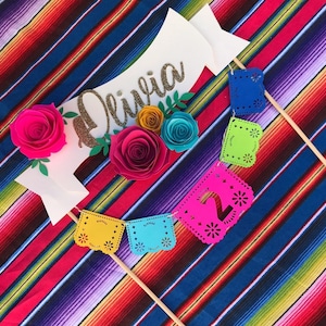 Fiesta cake topper, cinco de mayo decor, fiesta party, coco cake topper image 9