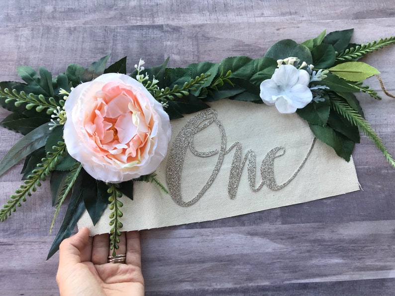 High chair garland floral high chair banner bohemian flower Etsy