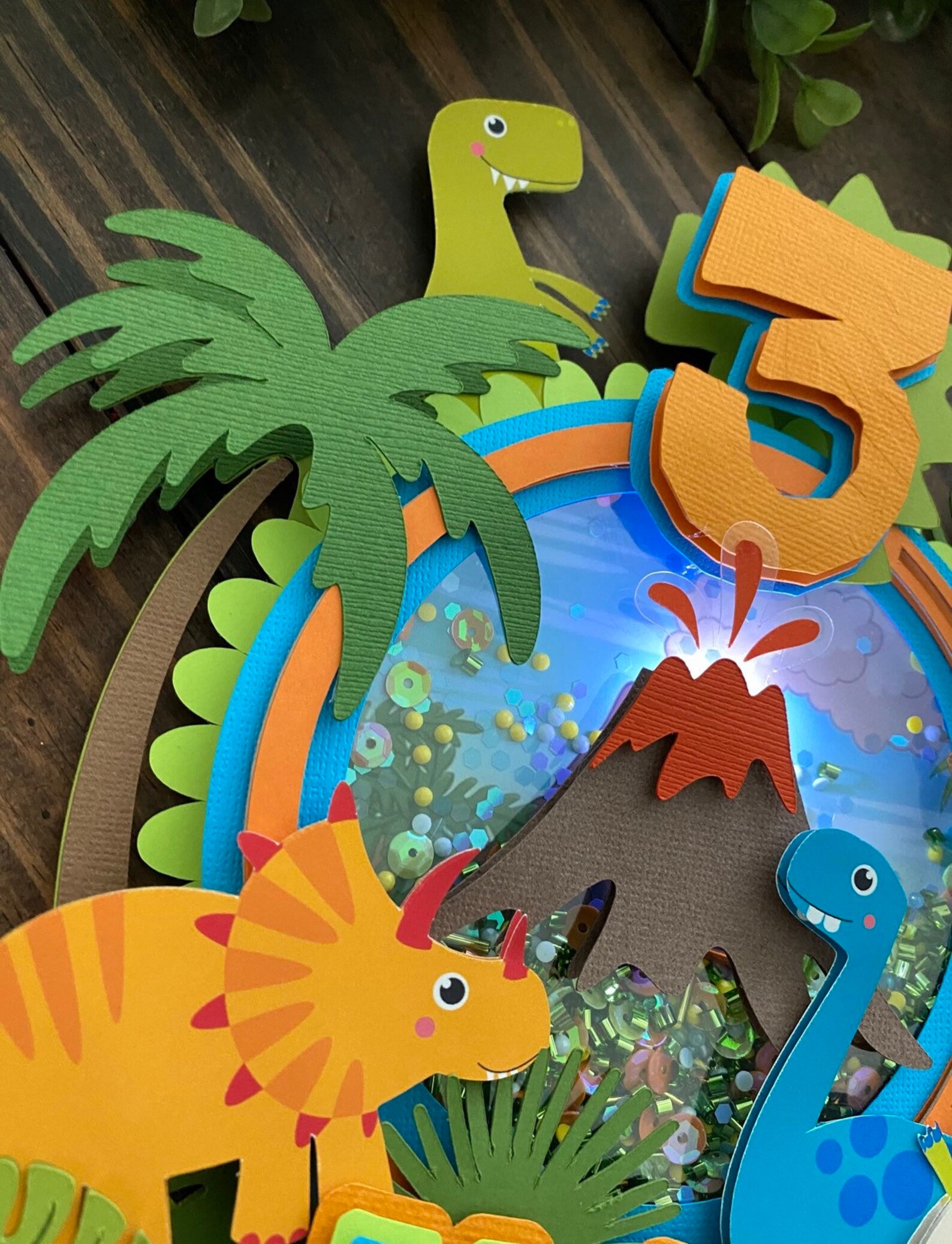 Dinosaur cake topper Dinosaur shaker cake topper dinosaur Etsy