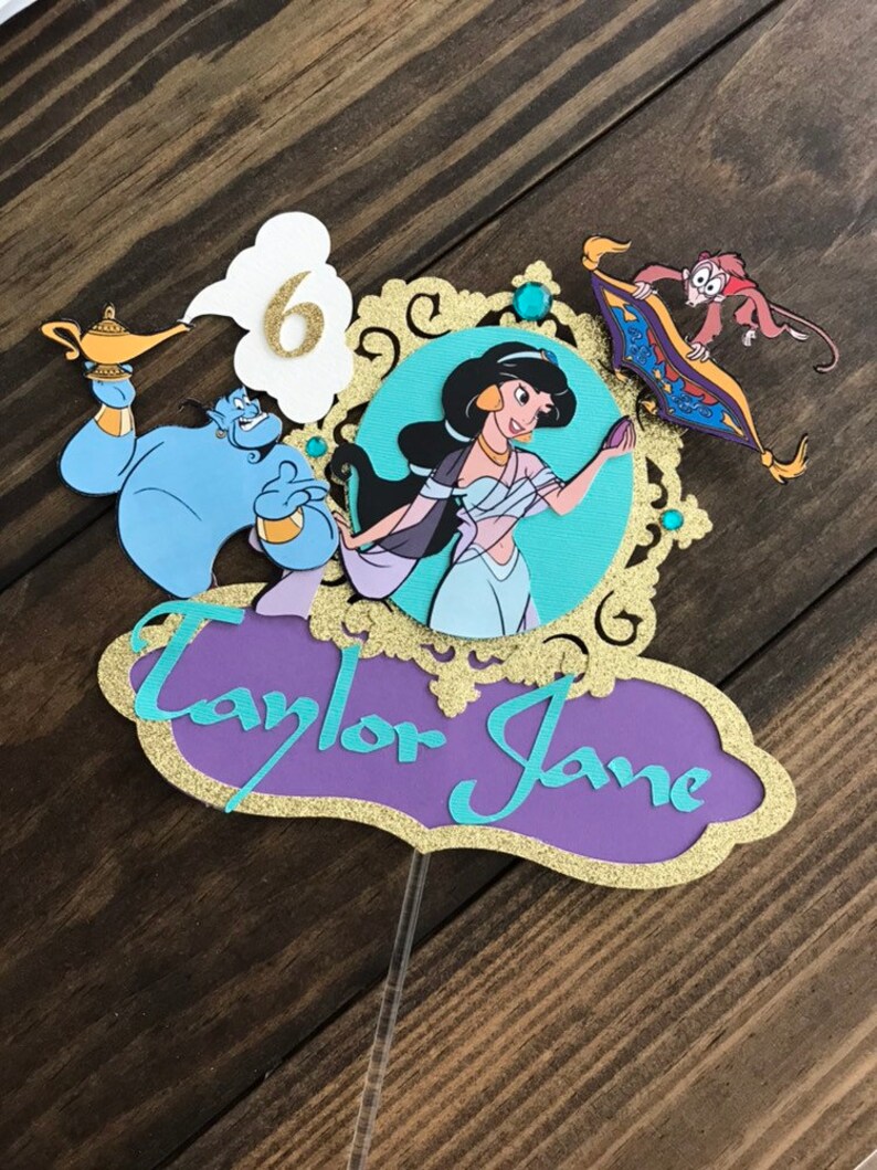 Jasmine cake topper Princess Jasmine cake topper Aladdin ...