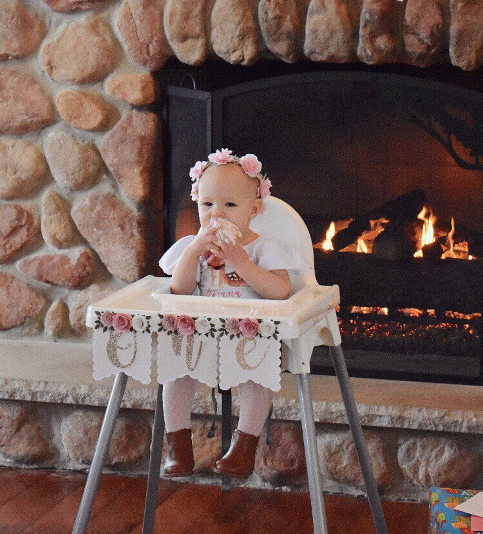 Floral High Chair Banner Floral Party Package Floral Banner Etsy