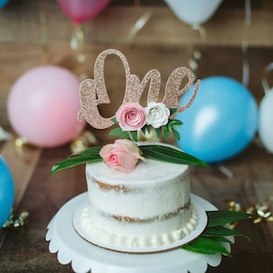 One Cake Topper, 1st birthday cake topper, Smash Cake Topper, First Birthday Cake Topper, 1 Cake Topper