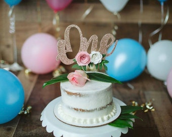 One Cake Topper, 1st birthday cake topper, Smash Cake Topper, First Birthday Cake Topper, 1 Cake Topper
