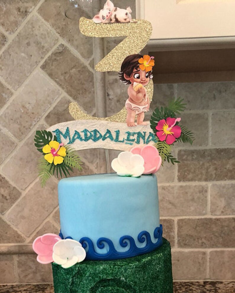 Moana Inspired Cake Topper Moana Cake Topper Baby Moana Etsy Moana Inspired Cake Topper Moana Cake Topper Baby Moana Etsy