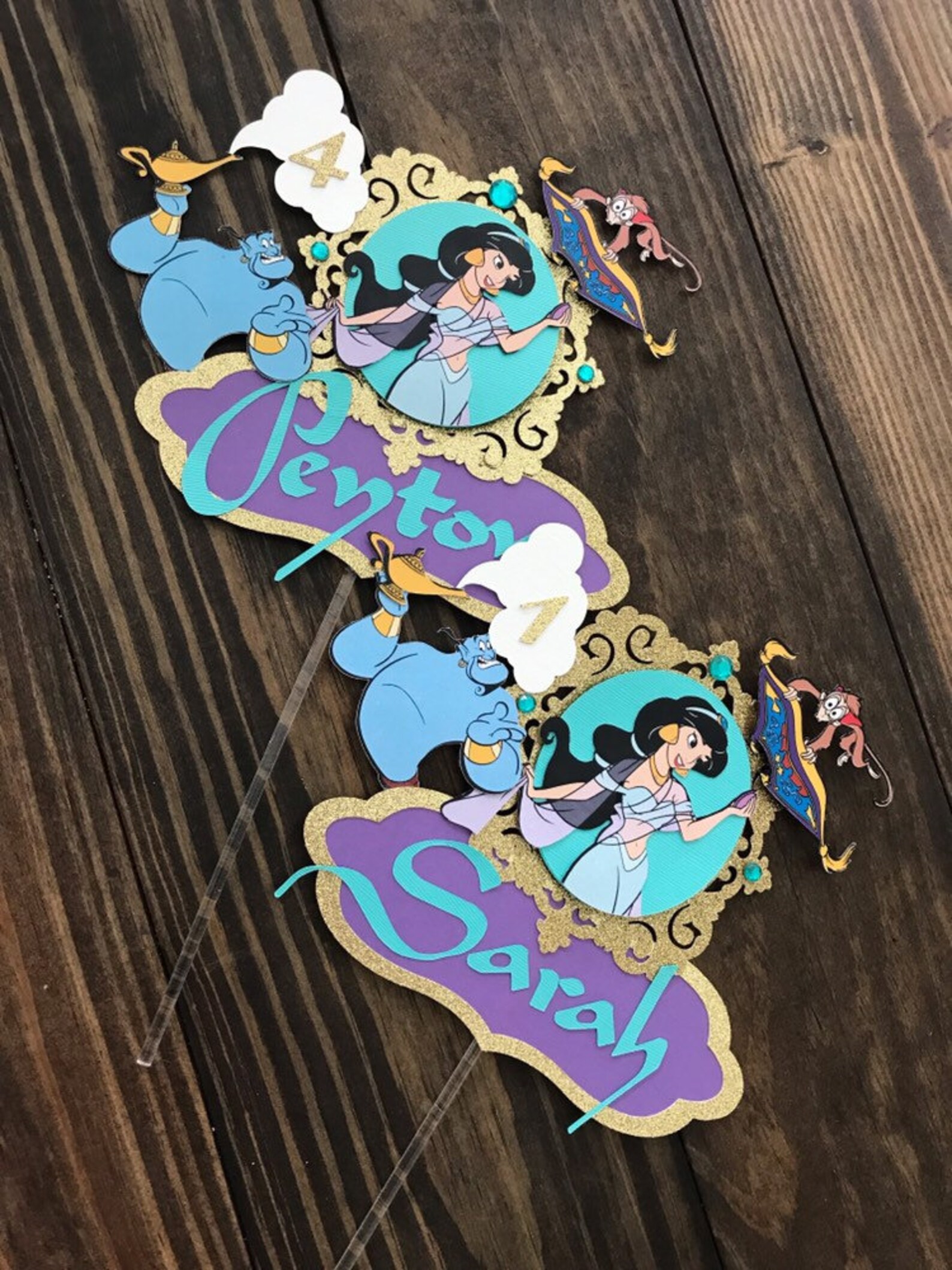 Princess Jasmine Cake Topper Printable