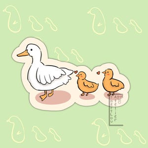 ガチョウとその赤ちゃんたち〜アヒルの子たち〜ママ大好き〜行進曲〜かわいい動物ステッカー〜手作りのかわいいギフト〜防水ステッカー