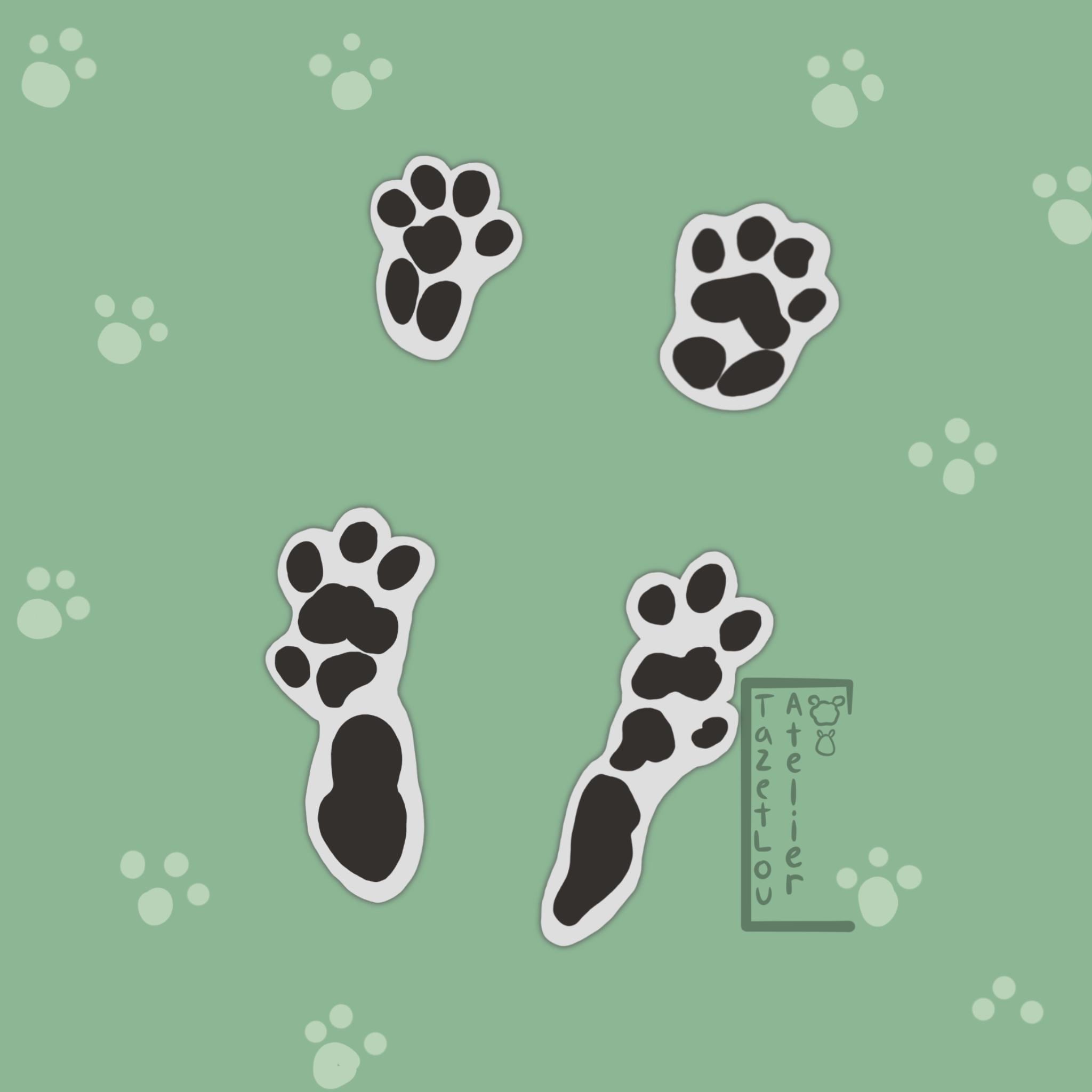 Chinchilla Footprints ~ for Chinchilla Lover ~ Gift Ideas