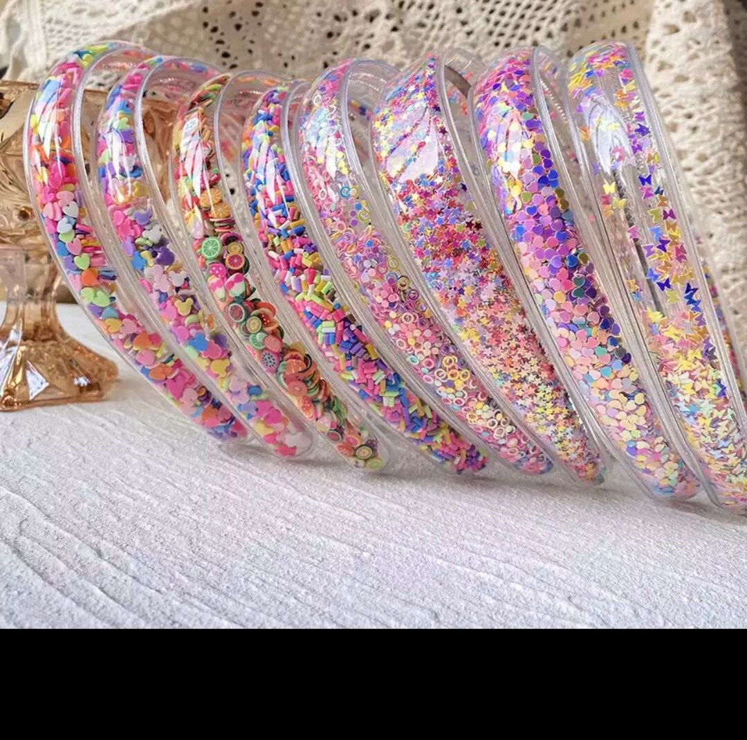 Shaker Girls Headbands, Confetti Headbands, Girls Headbands, Quicksand