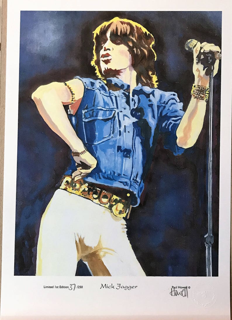 Mick Jagger Swagger Etsy UK