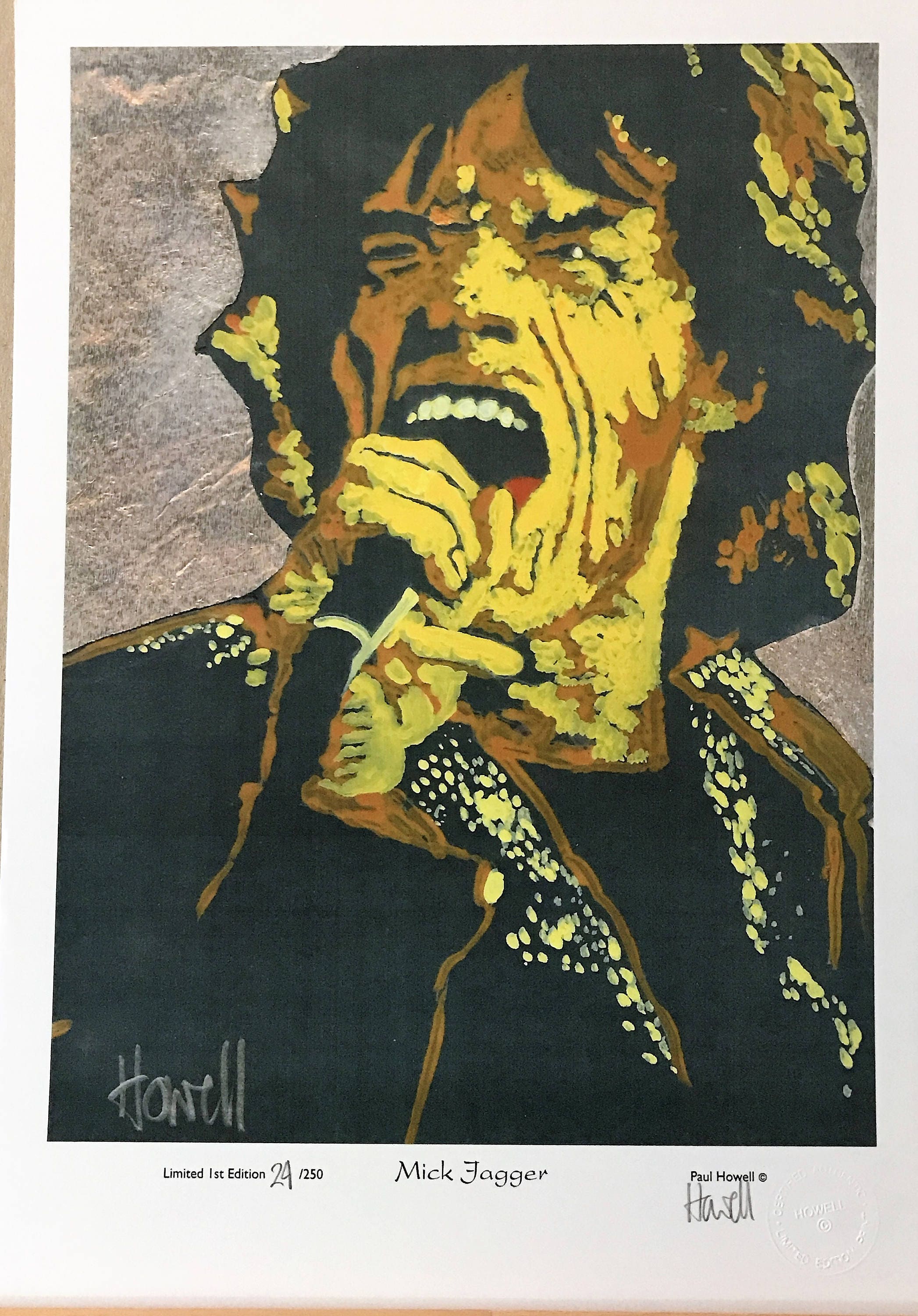 Mick Jagger Paint it Black Etsy