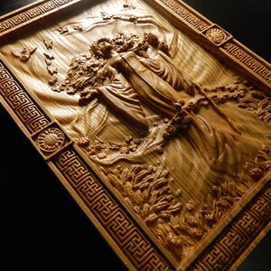 Decoración de pared de la diosa Zhiva, decoración de mitología eslava, placa de madera pagana, diosa de la fertilidad. imagen 6