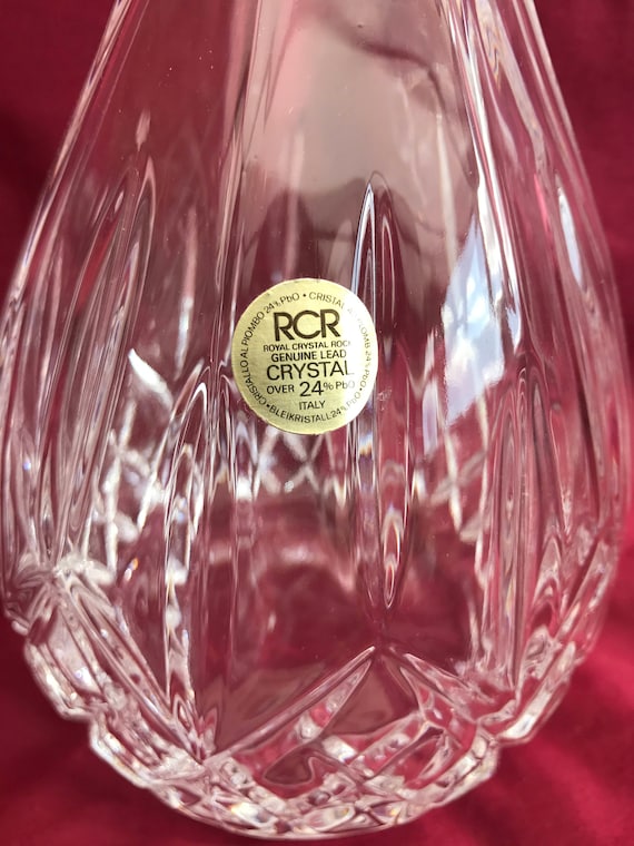 RCR Royal Crystal Rock Genuine Lead Crystal Decanter - Etsy