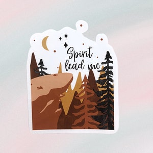 Spirit Lead Me | Christian Sticker | Waterproof Sticker | Christian Music Lyrics | Trust in God | Faith | Water Bottle Sticker | Hillsong