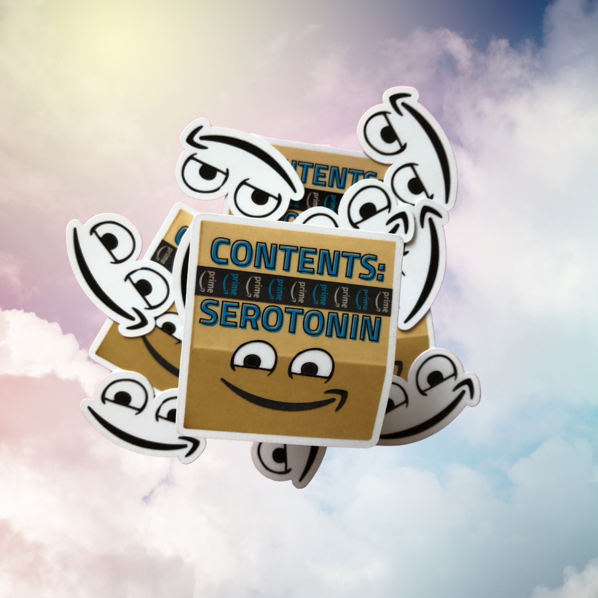 Sticker Box. Amazon Amazon Box Sticker | Waterproof Sticker | Bitches | Waterbottle ...