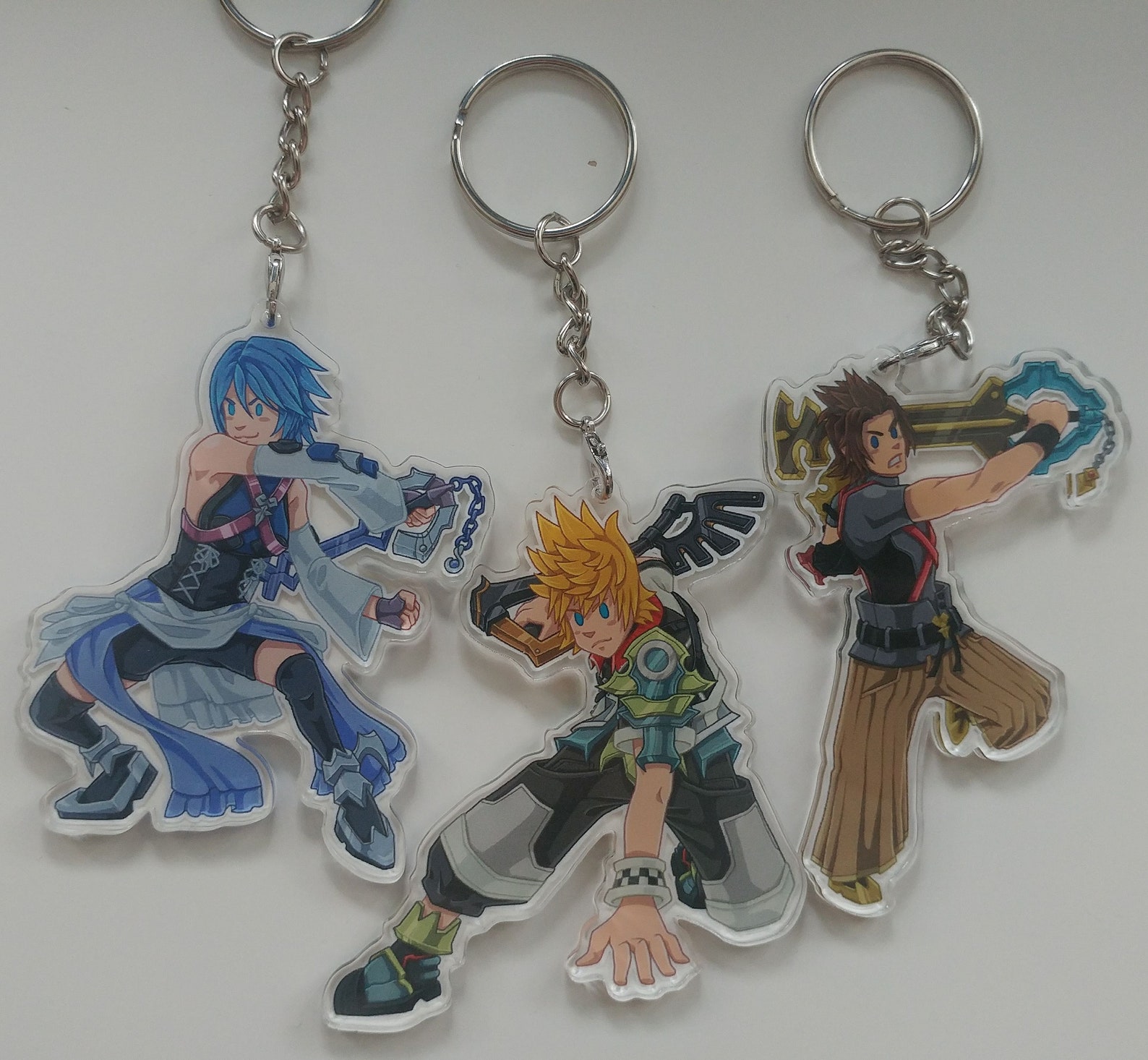 Kingdom Hearts Trio Acrylic Keychains Etsy
