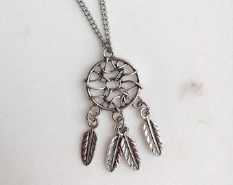 Dreamcatcher Necklace, Dreamcatcher Pendant and Chain, Dreamcatcher Jewellery