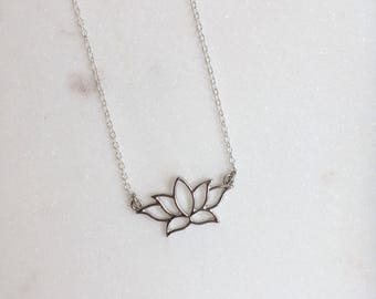 Lotus Flower Necklace, Lotus Necklace, Lotus Jewellery, Lotus Flower Jewellery