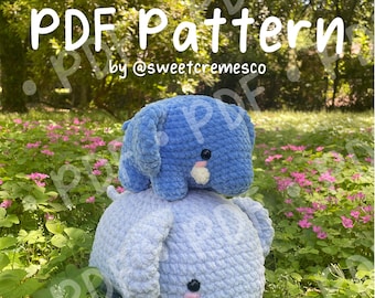 Peanut the Elephant Crochet Pattern PDF Download