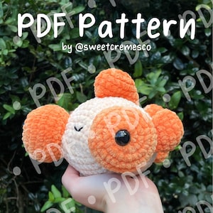 Descargar PDF del patrón de crochet del pez dorado de ojos saltones