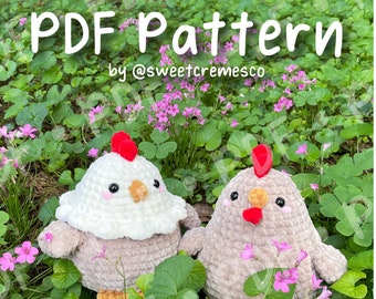 Chicken Crochet Pattern PDF Download