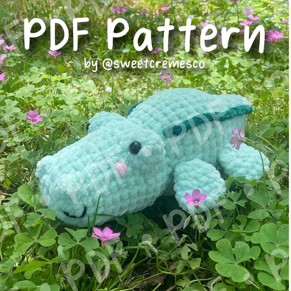Newt the Alligator Crochet Pattern PDF Download