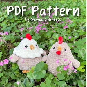 Chicken Crochet Pattern PDF Download