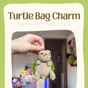 Turtle Bag Charm Crochet Pattern PDF Download