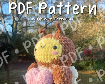 Bee Mine, Valentine Crochet Pattern PDF Download