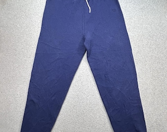 Vintage Olympische joggingbroek uit de VS, maat Large, heren, marineblauw, Gorpcore, gemaakt in de VS.