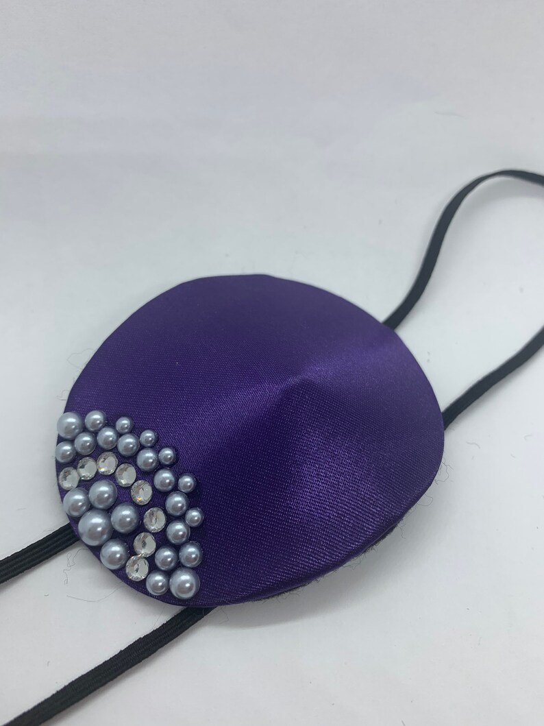 Eye Patch With Jewel/pearl Embellishment Eyepatch Etsy