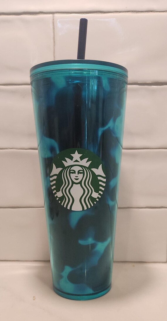 Starbucks Teal Blue Wave Tumbler | Venti 24oz Cold Cup | 2020 Summer  Release | Collectible Drinkware