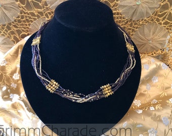Golden Veins multi-strand necklace