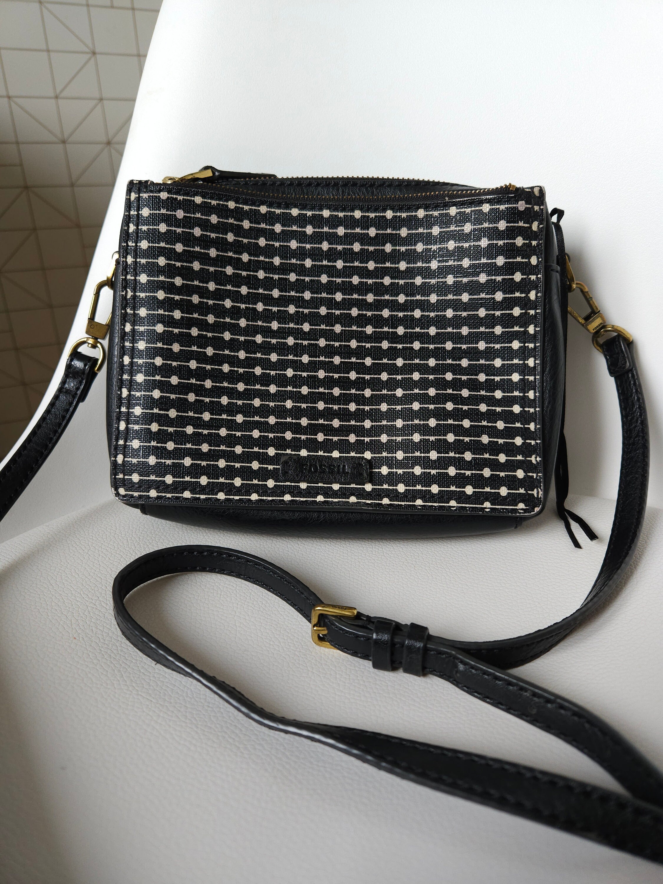 Fossil keyper crossbody bag sale