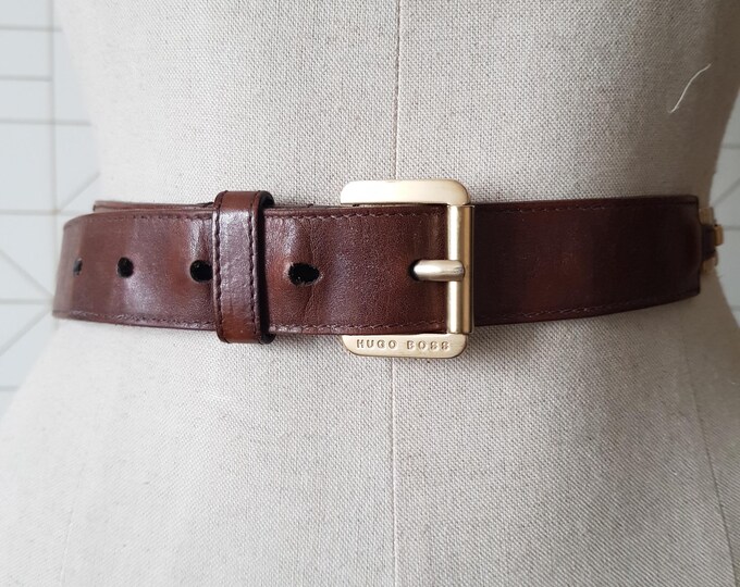 hugo boss brown belt