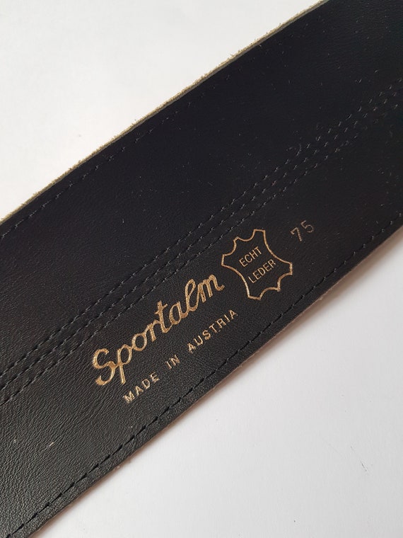 Vintage Sportalm belt, Vintage austrian leather belt,… - Gem