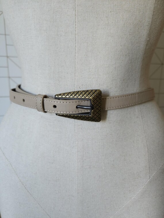 Cream designer belt hot sale