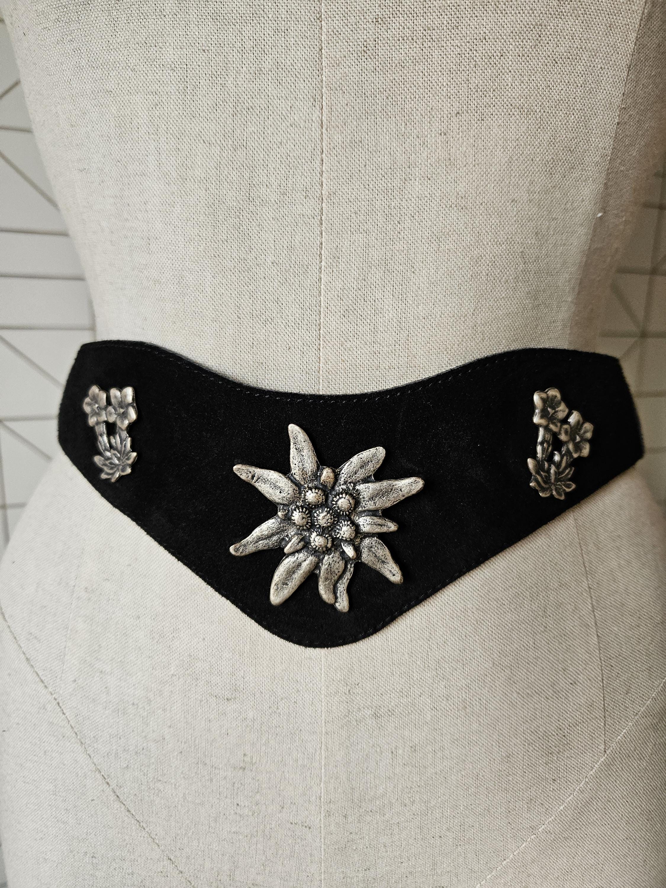 Suede Flower Belt - Etsy