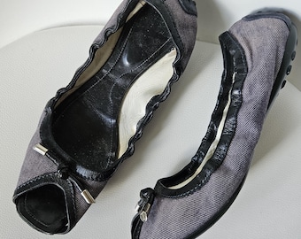 Tod's leren ballerina's, jeansgesp, maat 39 1/2, gemaakt in Italië