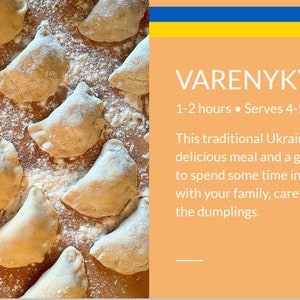 Albóndigas ucranianas, comida ucraniana, receta de vareniki, albóndigas de patata, receta de varenyky, descarga de recetas